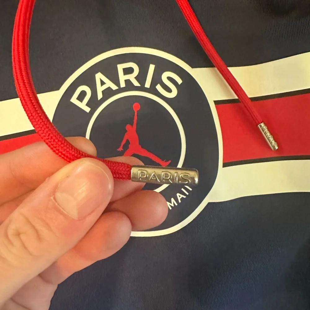 Jordan Navy PSG Hoodie with Red and White Chest Stripe